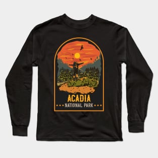 Hiking Acadia National Park Long Sleeve T-Shirt